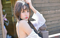 嫩模Cheryl青树清新户外写真(9)