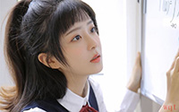 清纯学生妹时尚制服写真(9)