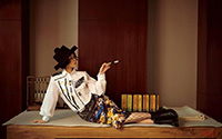 王子文复古时尚大片性感妩媚迷人写真(8)