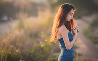 甜美美女户外唯美写真(7)